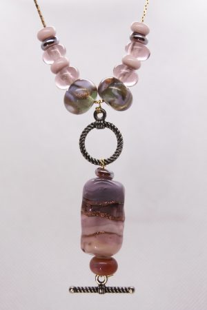 Pink, Purple and Gold Textured