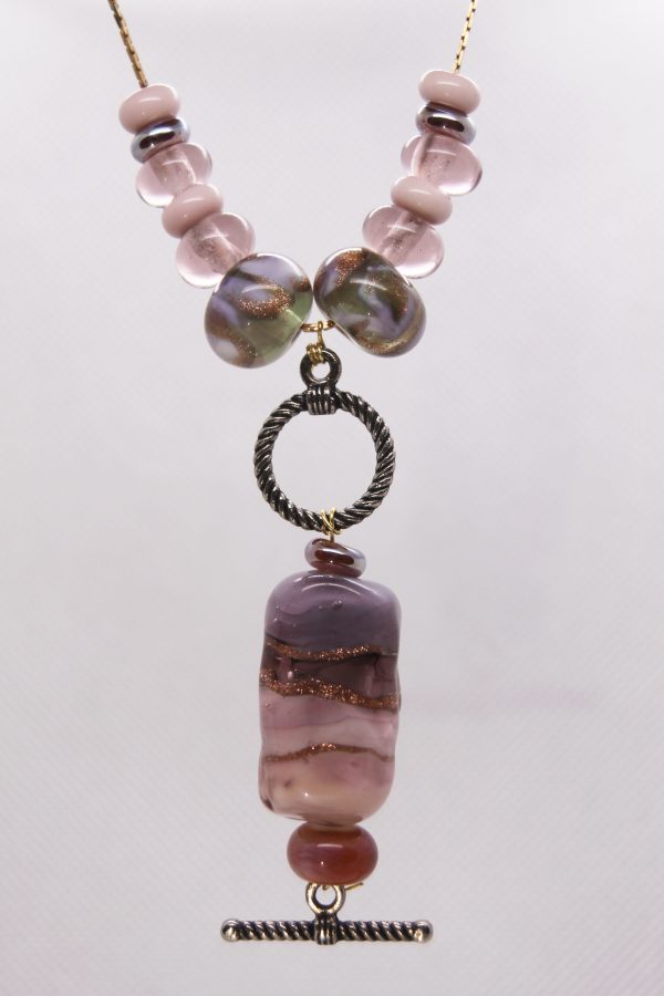 Pink, Purple and Gold Textured