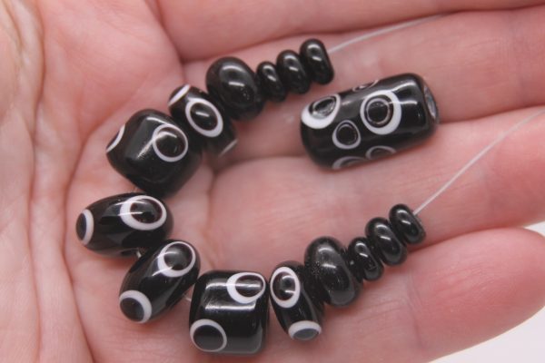 Black with White and Black Dots - Image 2