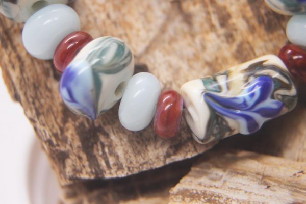Green on Ivory with a Splash of Blue - Image 6