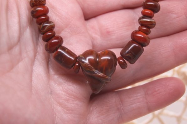 Red Heart with Matching Rondelles and Barrels - Image 2
