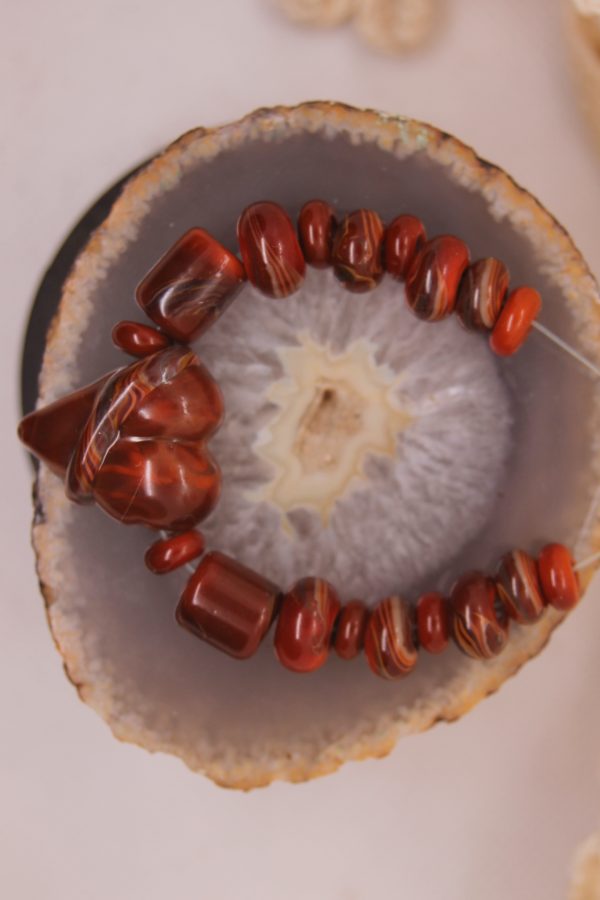 Red Heart with Matching Rondelles and Barrels - Image 5