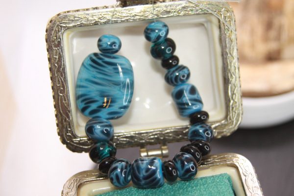 Opaque Sky Blue with Black Leopard Spots - Image 6