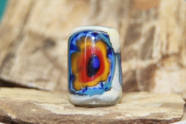 A Focal Bead of Ivory with Telescoping Decoration - Image 2