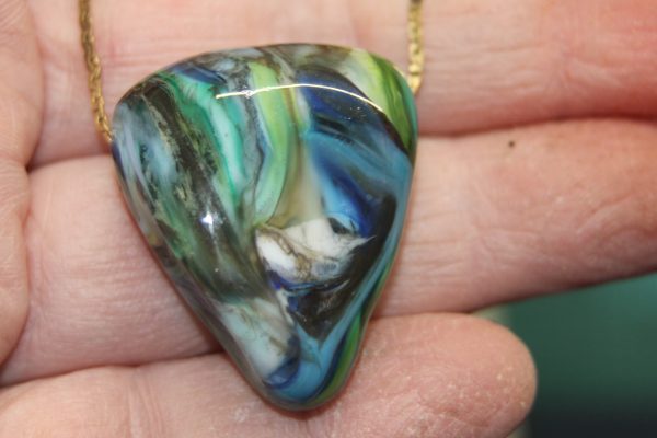 Blue and Green Focal Bead - Image 8