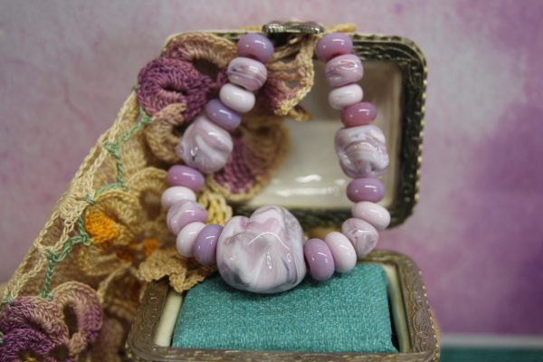 Swirled Shades of Purple and Pink Textured