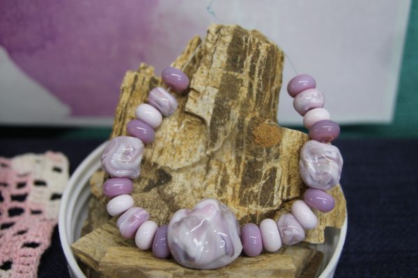 Swirled Shades of Purple and Pink Textured - Image 3
