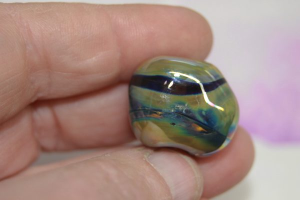Double Helix Reduced Nonsymetrical Focal Bead