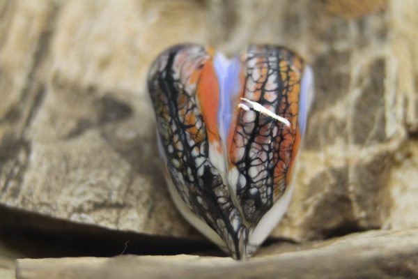 Monarch Butterfly Heart Shaped Focal Bead - Image 3
