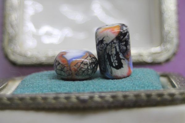 Monarch Butterfly Pair of Focal Beads - Image 5