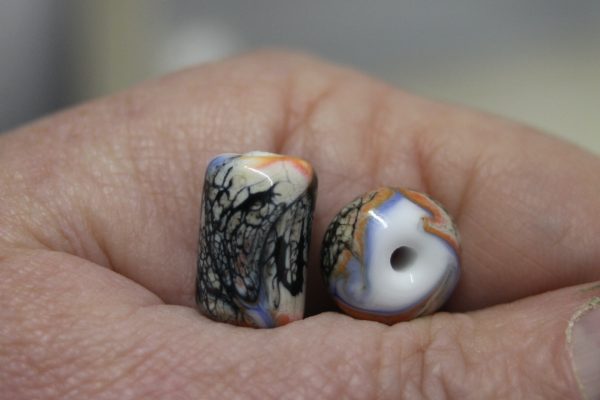 Monarch Butterfly Pair of Focal Beads - Image 6