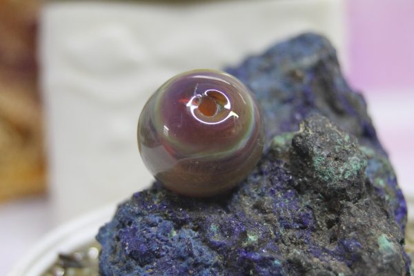 Double Helix Hollow Focal Bead - Image 3